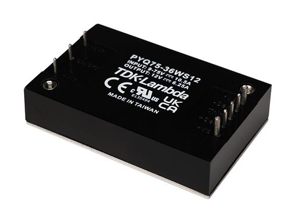 TDK-Lambda Pyq75-36Ws12 Dc-Dc Converter, 12V, 6.25A