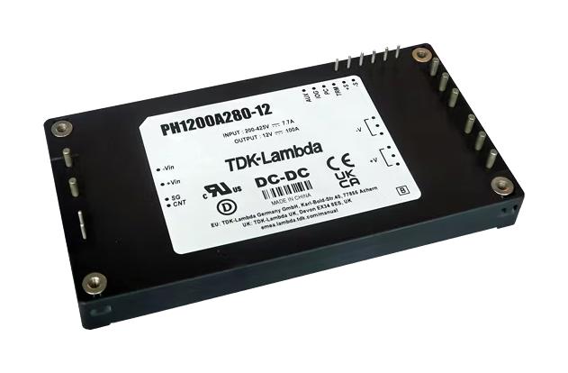 TDK-Lambda Ph1200A280-12/t Dc-Dc Converter, 12V, 100A