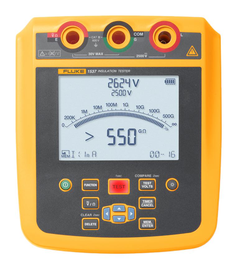 Fluke Fluke-1537 Insulation Tester, Digital, 250V-2.5Kv