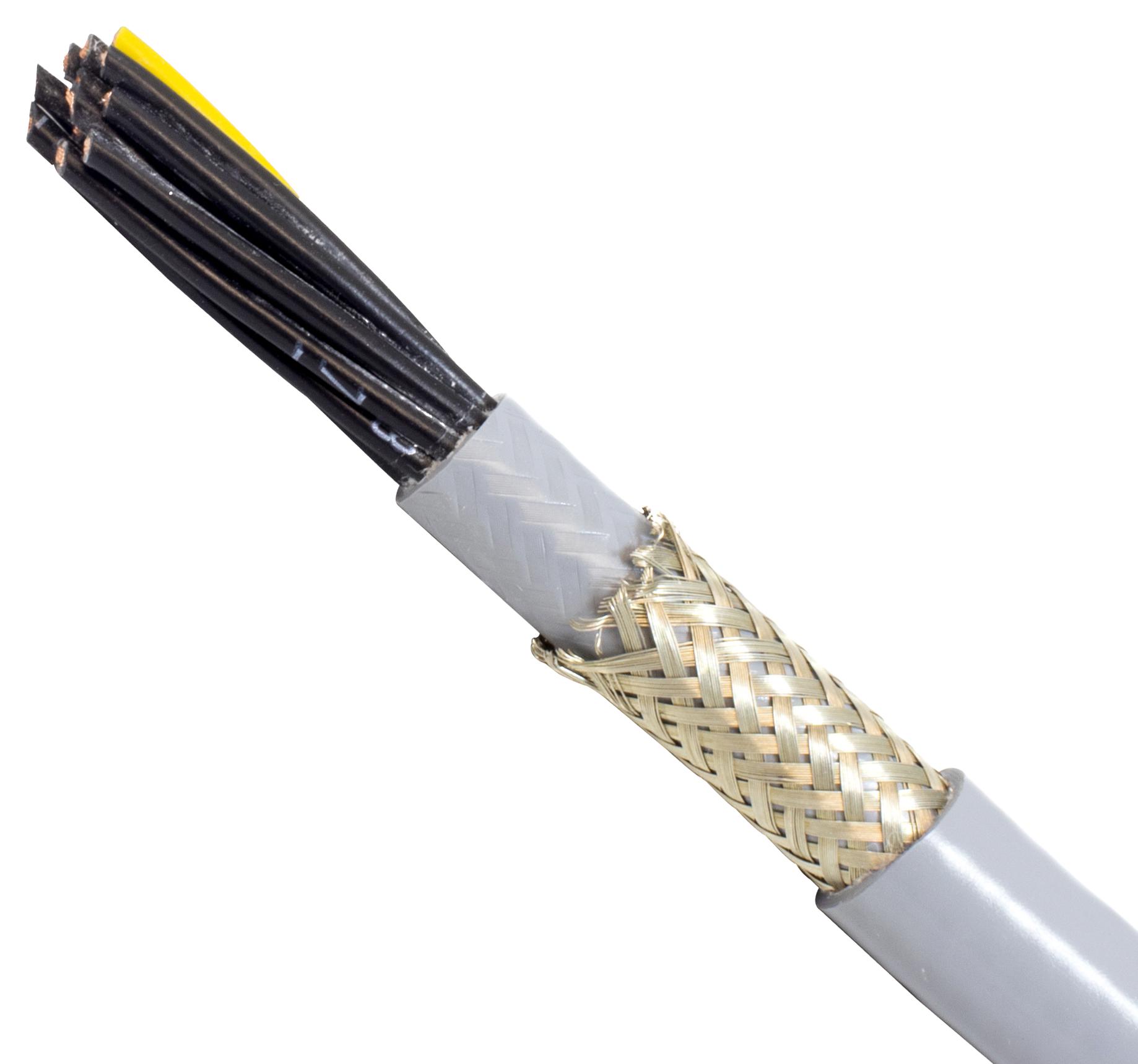 Alpha Wire 65803Cy Sl002 Multicore Cable, 18Awg, 3Core, 152.4M