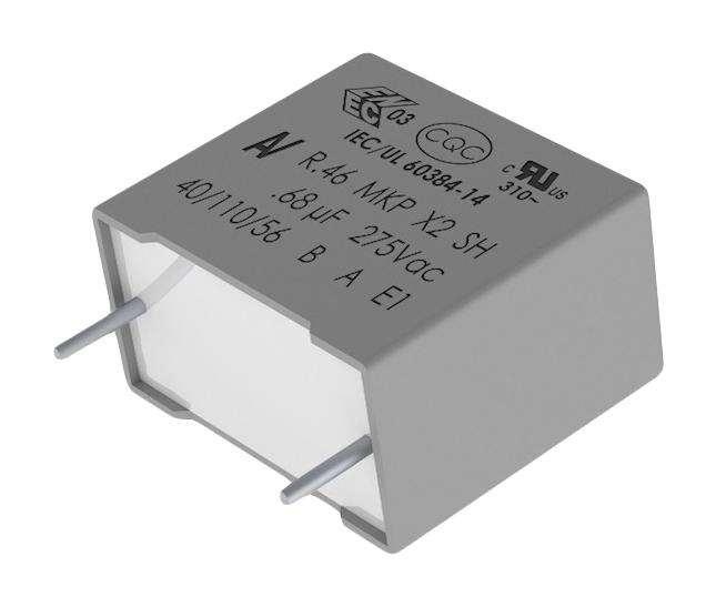 KEMET R46Ki3220Dqm2M Suppression Capacitor, 0.22Uf, Class X2, 275V