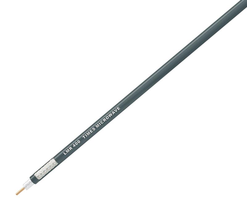 Times Microwave Lmr-400 Coaxial Cable, 50 Ohm, Black, Pe, 100M