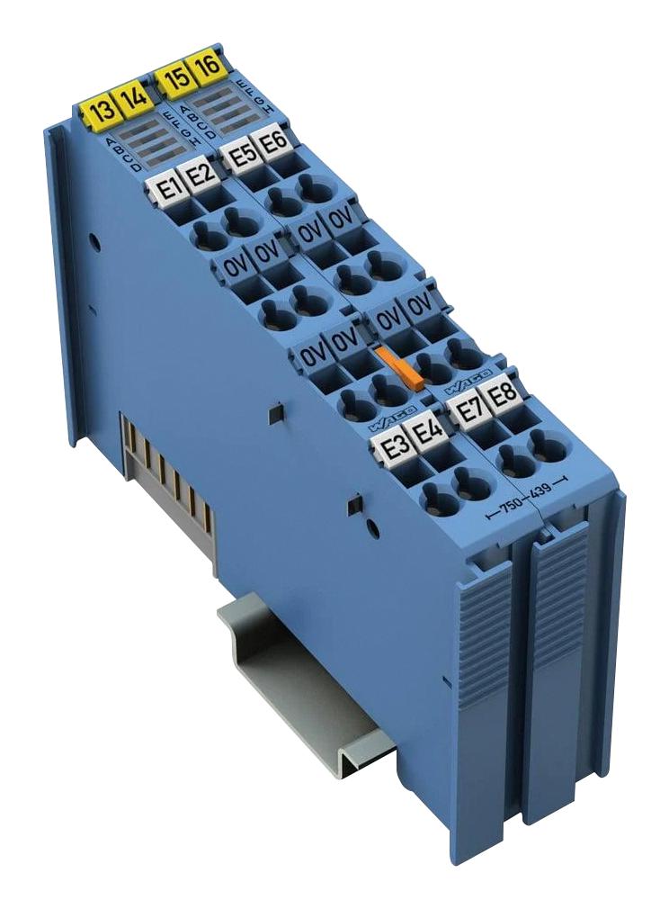 WAGO 750-439 Digital Input Module, 8Ch, 0.056A, 5Vdc