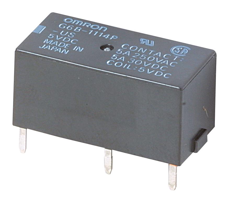 Omron/partner Stock G6B-1114P-1-Us-Dc24 Power Relay, Spst-No, 5A, 250Vac/30Vdc