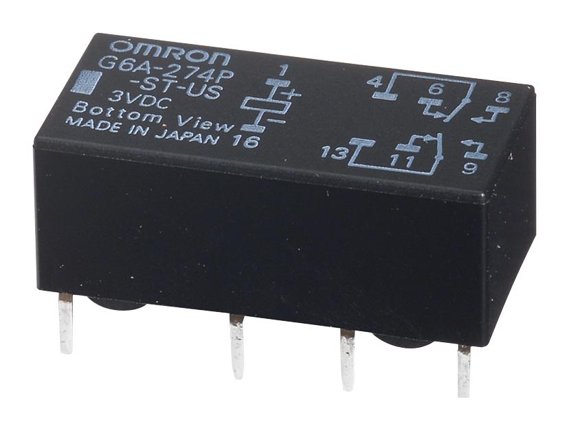 Omron/partner Stock G6A-274P-St-Us-Dc12 Signal Relay, Dpdt, 2A, 30Vdc