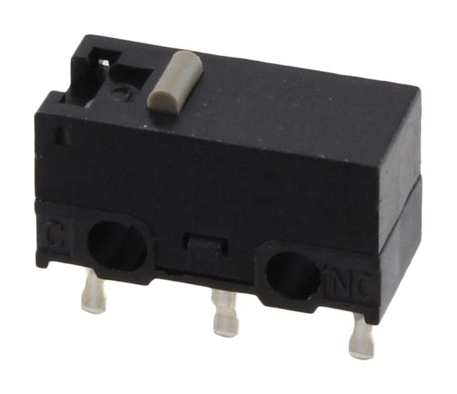 Omron/partner Stock D2F-01-T Microswitch, Spdt, 0.1A, 30V, 1.47N