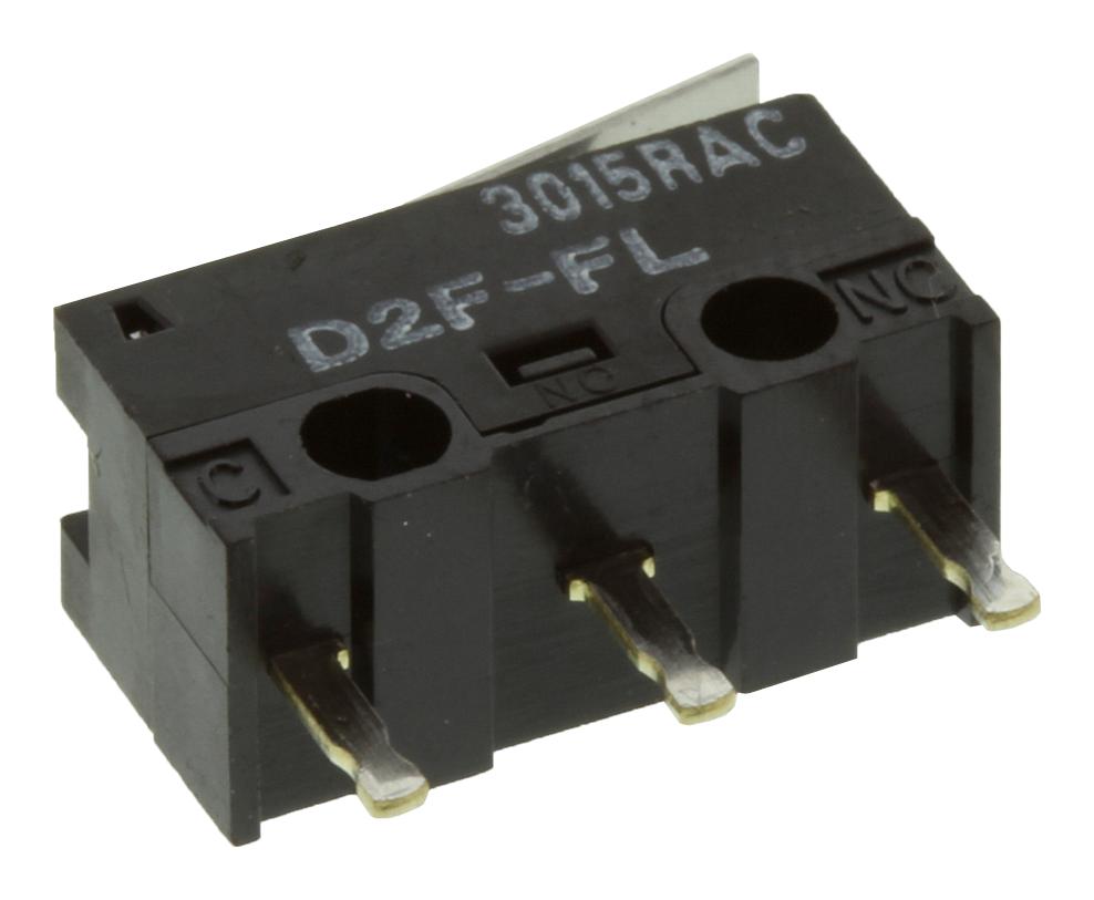 Omron/partner Stock D2F-Fl Microswitch, Spdt, 1A, 125V/30V, 25Gf