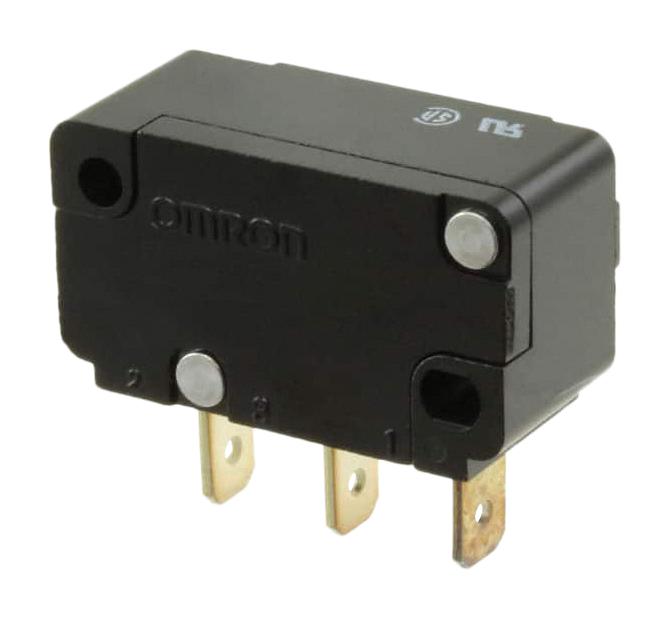 Omron/partner Stock D2Mc-5H Microswitch, Spdt, 5A, 250V, 10.2G-Cm