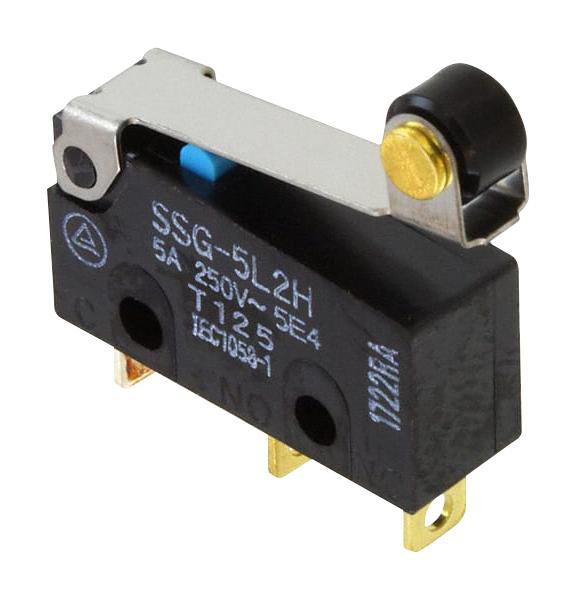 Omron/partner Stock Ssg-5L2H Microswitch, Spdt, 5A, 250V, 0.6N