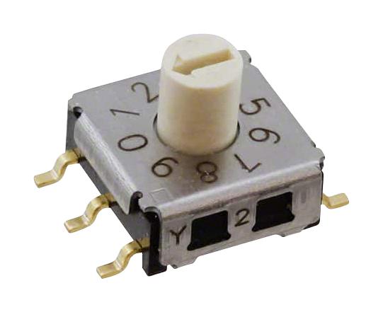 Omron/partner Stock A6Ks-102Rs Rotary Switch, 10 Pos, 0.025A, 24Vdc