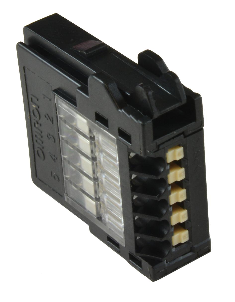 Omron/partner Stock Xn2A-1570 Connector, Idc Plug, 5Pos, 1Row, 2mm