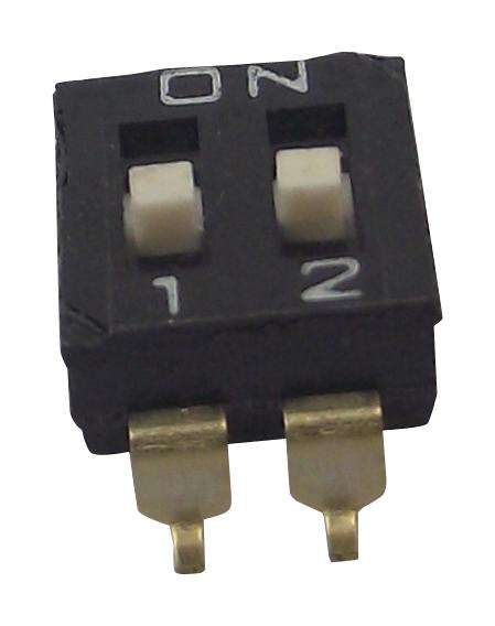 E-Switch Kae02Lggr Dip Switch, Spst, 0.025A/24Vdc, Smd