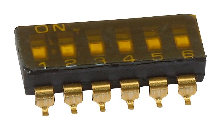 E-Switch Kan1106Rt Dip Switch, Spst, 0.025A/24Vdc, Smd