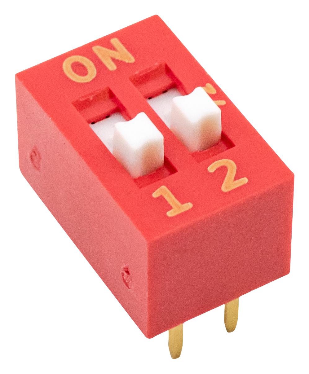 E-Switch Kas1102E Dip Switch, Spst, 0.025A/24Vdc, Th