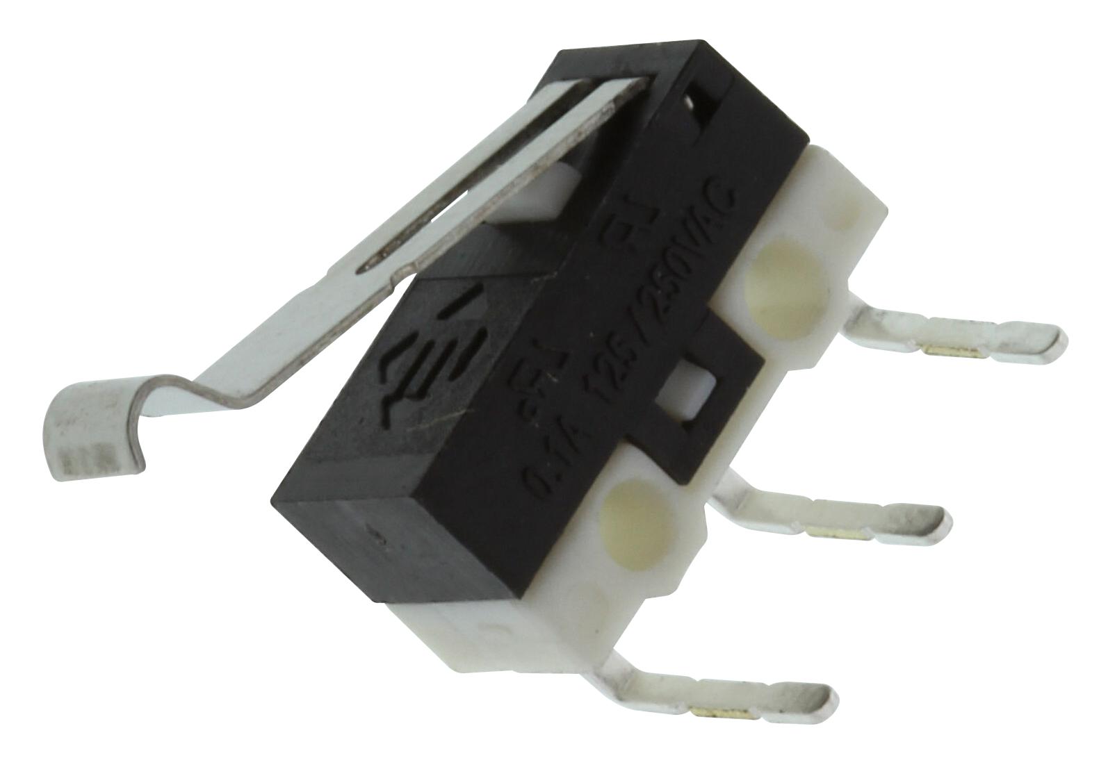 E-Switch Ss075Q102F035V2A Microswitch, Spdt, 0.1A, 125V/5V, 35Gf