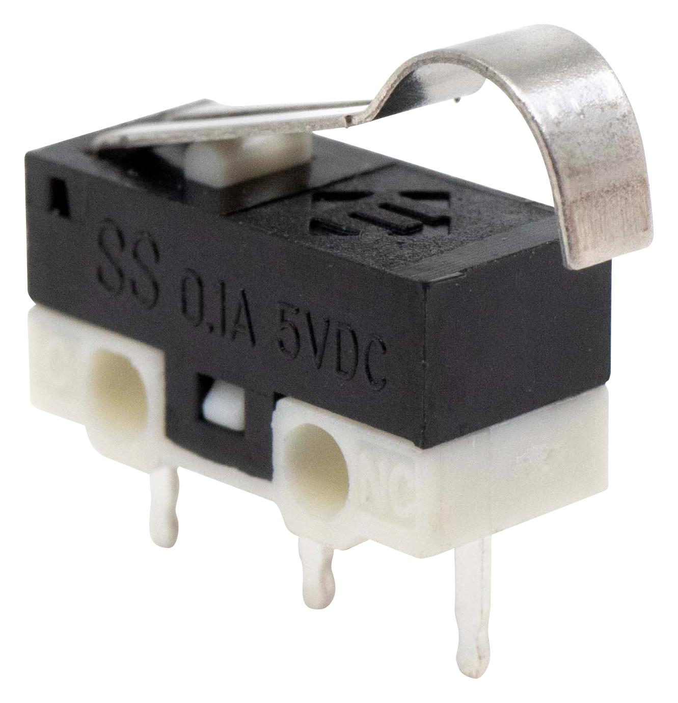 E-Switch Ss075Q103F050P1A Microswitch, Spdt, 0.1A, 125V/5V, 50Gf