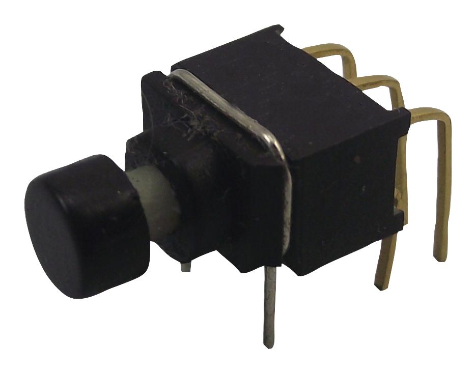 E-Switch 800Udp8P1A1M6Rer1Blk Pushbutton Switch, Dpdt, 20V, R/a Th