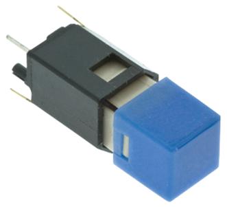 E-Switch Lp2S2Whtblu-N Pb Switch, Spst-No, 5Vdc, 0.005A