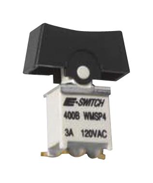 E-Switch 400Bwmsp1R2Blksm6Qe Rocker Switch, Spdt, 3A, 120Vac, Panel