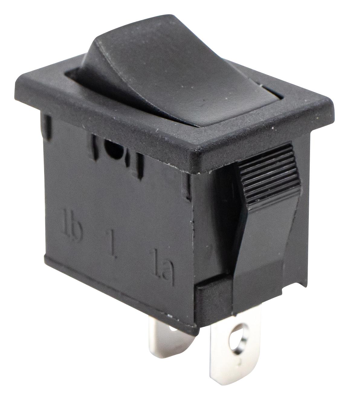 E-Switch R1966Fblkblkef Rocker Switch, Spst, 15A, 125Vac, Panel