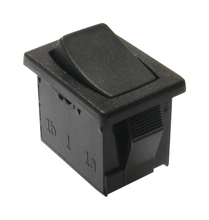 E-Switch R1966Fblkblkes Rocker Switch, Spst, 15A, 125Vac, Panel