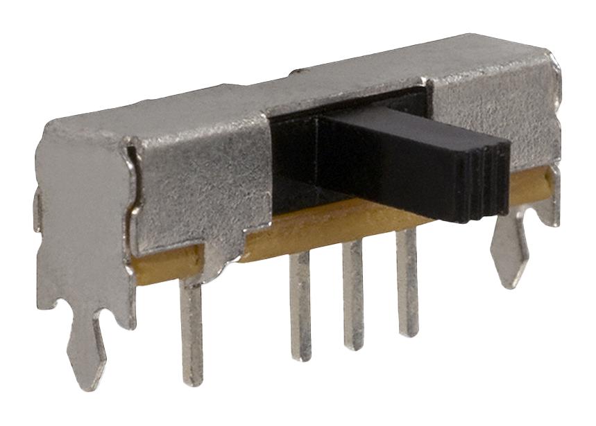 E-Switch Eg1313 Slide Switch, Sp3T, 0.2A, 30Vdc, Th