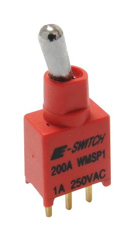 E-Switch 200Awmsp1T2A1M2Re Toggle Switch, Spdt, 20V, Th