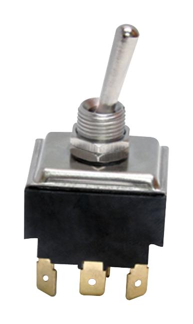 E-Switch St34Se00 Toggle Switch, 3Pdt, 24A, 125Vac, Panel