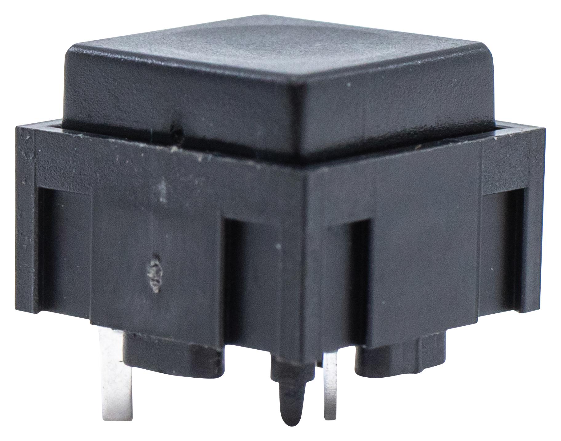 E-Switch 320E11Blk Tactile Switch, 0.025A, 50Vdc, Th, 135Gf