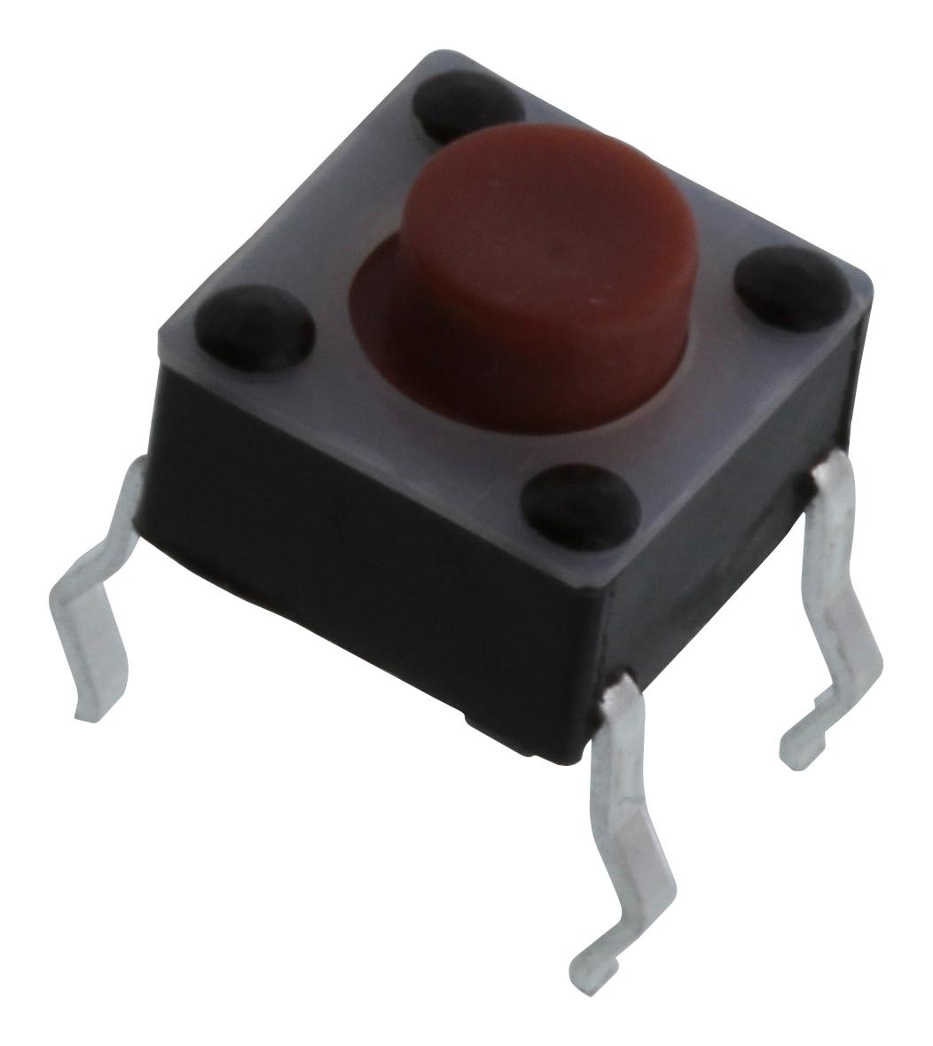 E-Switch Tl1105Af100Q Tactile Switch, 0.05A, 12Vdc, Th, 100Gf