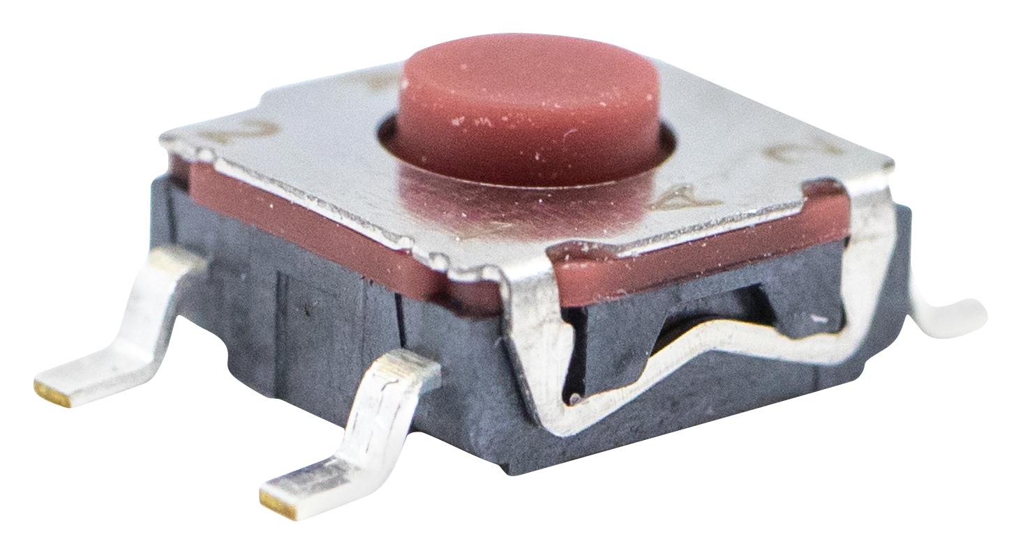 E-Switch Tl6150Af160Qg Tactile Switch, 0.05A, 12Vdc, Smd, 160Gf