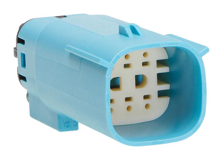 Molex 033482-3673 Connector Housing, Plug, 6Pos, Light Blue