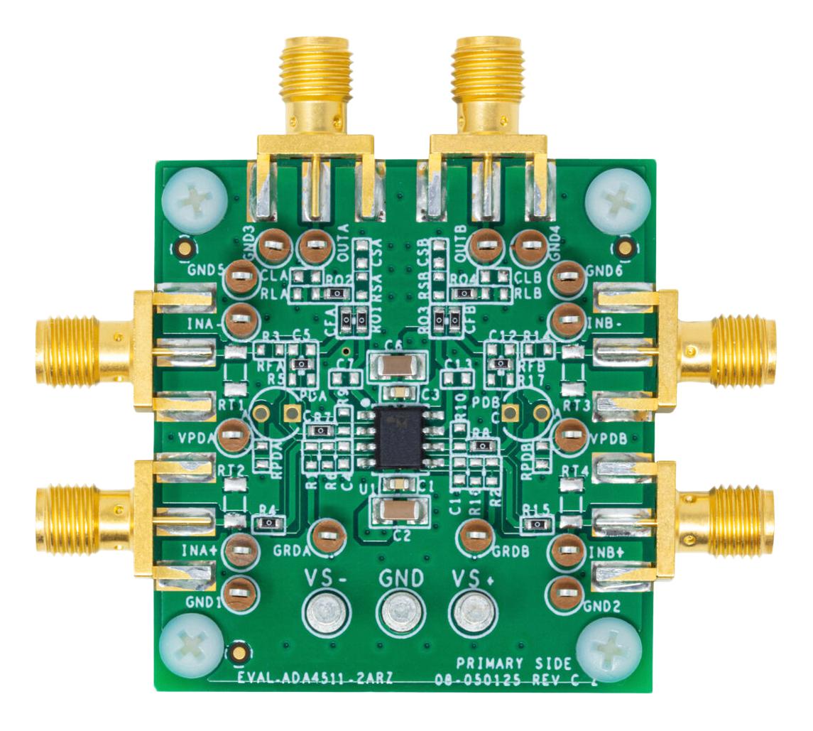 Analog Devices Eval-Ada4511-2Arz Evaluation Brd, Rail-To-Rail I/o Opamp