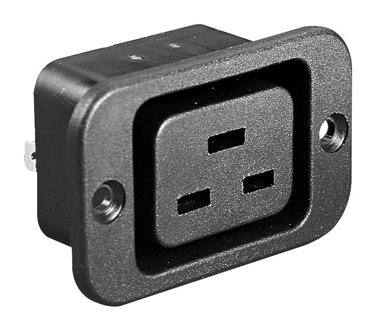 Bulgin/partner Stock Px0591/63 Iec Outlet J/i, 16A, 250V, Quick Connectorect