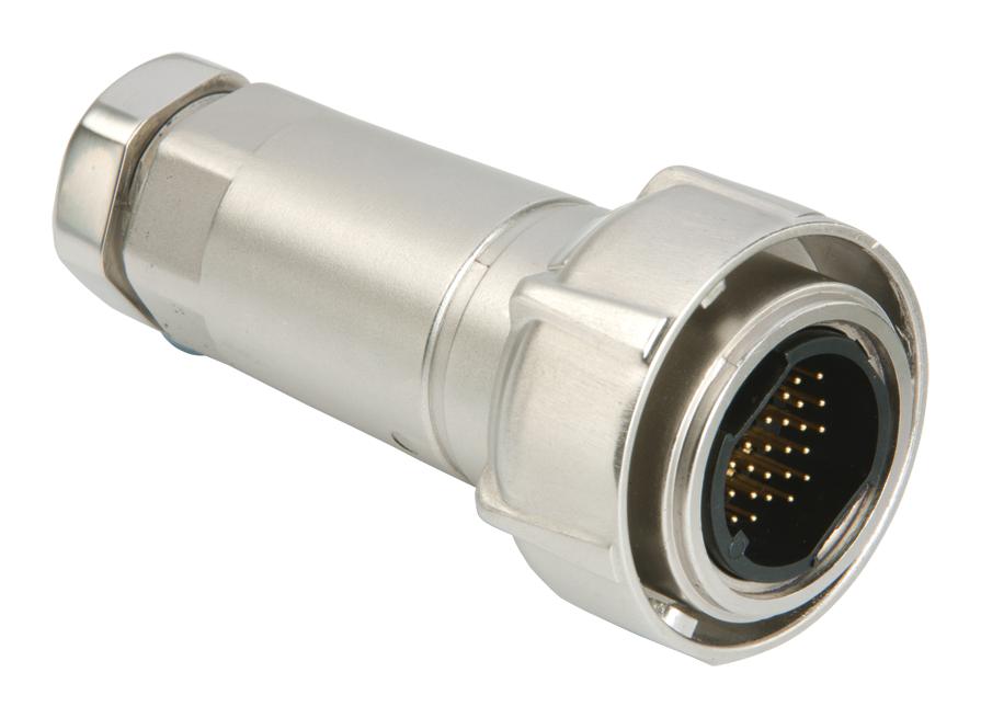 Bulgin/partner Stock Pxm7010/10P/cr/0507/sn Circular Connector, Plug, 10Pos, Crimp