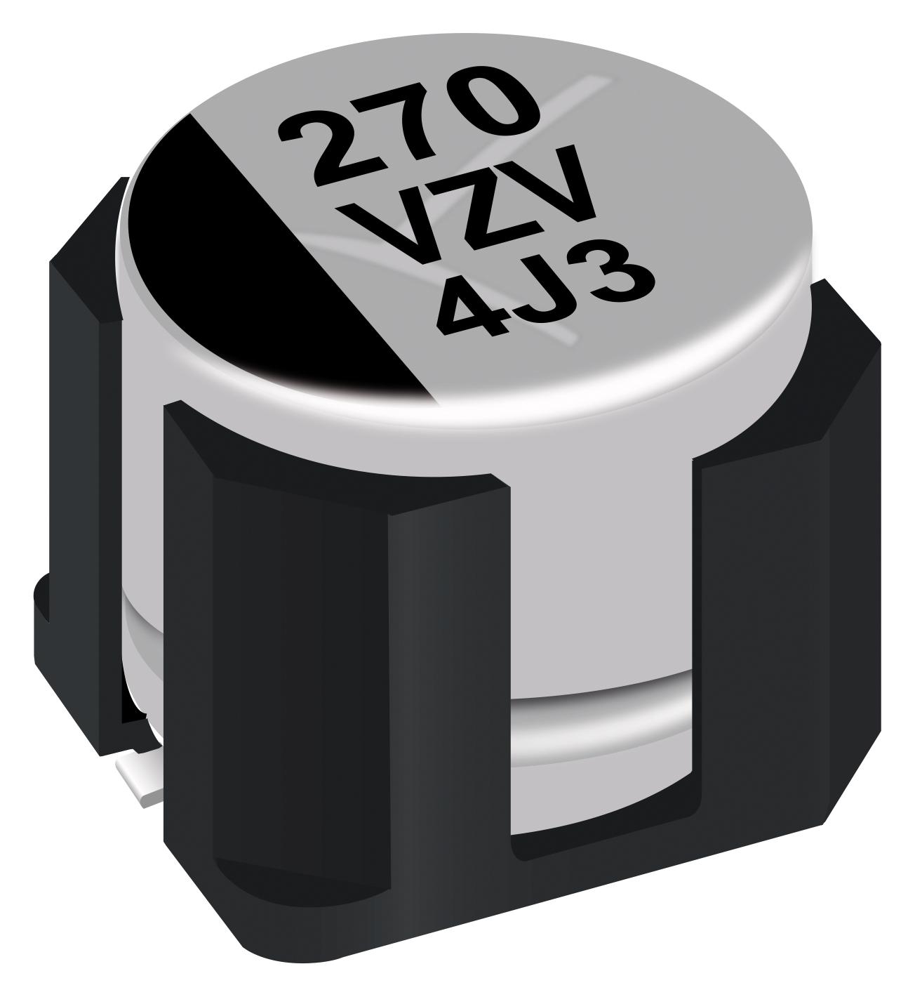 Panasonic Eehzv1E331V Capacitor, Alu Elec, Hybrid, 330Uf, 25V, Smd