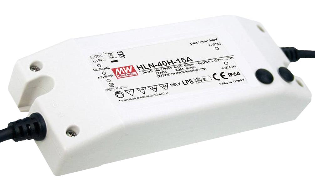 MEAN WELL Hln-40H-12A Led Driver, Constant Current/volt, 40W