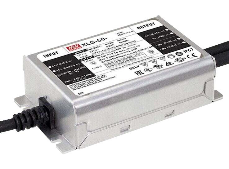 MEAN WELL Xlg-50-H-Da2 Led Driver, Constant Power, 50W