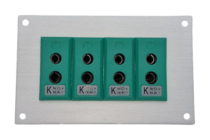 Labfacility Is-K-Ff + Fsp-4 Thermocpl Connector, W/panel, Socket, K, 4Way