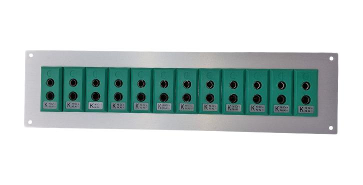 Labfacility Is-K-Ff + Fsp-12 Thermocpl Connector W/panel, Socket, K, 12Way