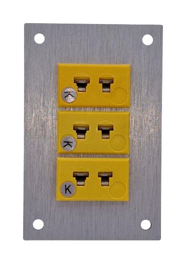 Labfacility Am-K-Ff + Fmp-3 Thermocpl Connector, W/panel, Socket, K, 3Way