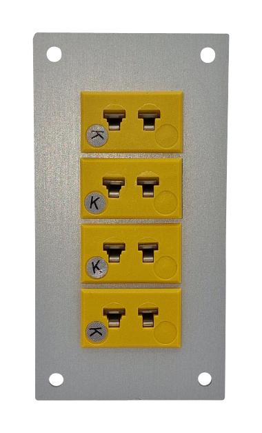 Labfacility Am-K-Ff + Fmp-4 Thermocpl Connector, W/panel, Socket, K, 4Way