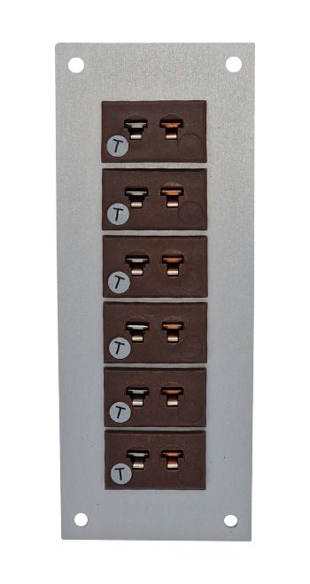 Labfacility Im-T-Ff + Fmp-6 Thermocpl Connector, W/panel, Socket, T, 6Way