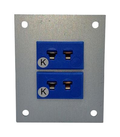 Labfacility Jm-K-Ff + Fmp-2 Thermocpl Connector, W/panel, Socket, K, 2Way