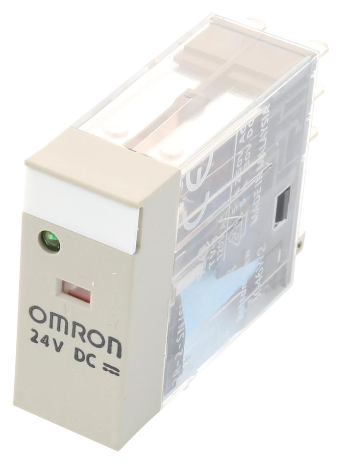 Omron G2R-2-Sn Dc24(S) Relay, Dpdt, 250Vac, 30Vdc, 5A