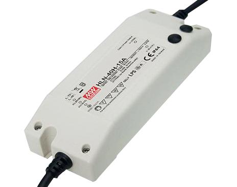 MEAN WELL Hln-40H-15A Led Driver, Constant Current/volt, 40W