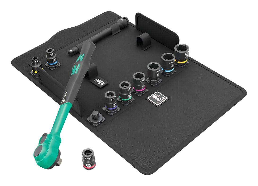 Wera 05005531001 Impaktor Socket Set, 3/8 Drive, 11Pc