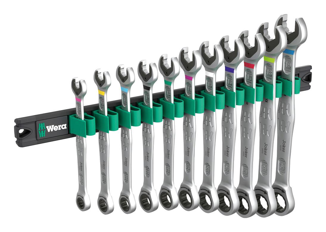 Wera 05020014001 Ratcheting Combo Wrench Set, 11 Pc