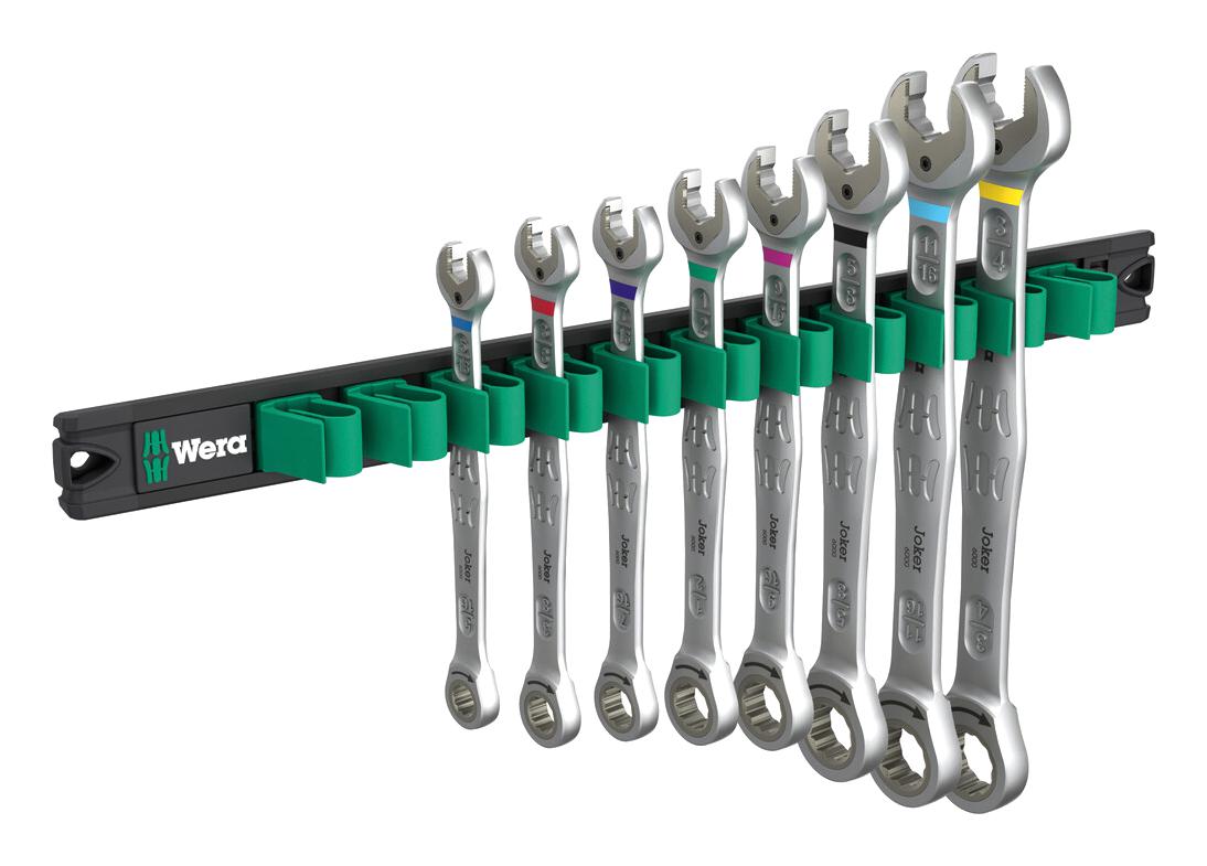 Wera 05020016001 Ratcheting Combo Wrench Set, 8 Pc