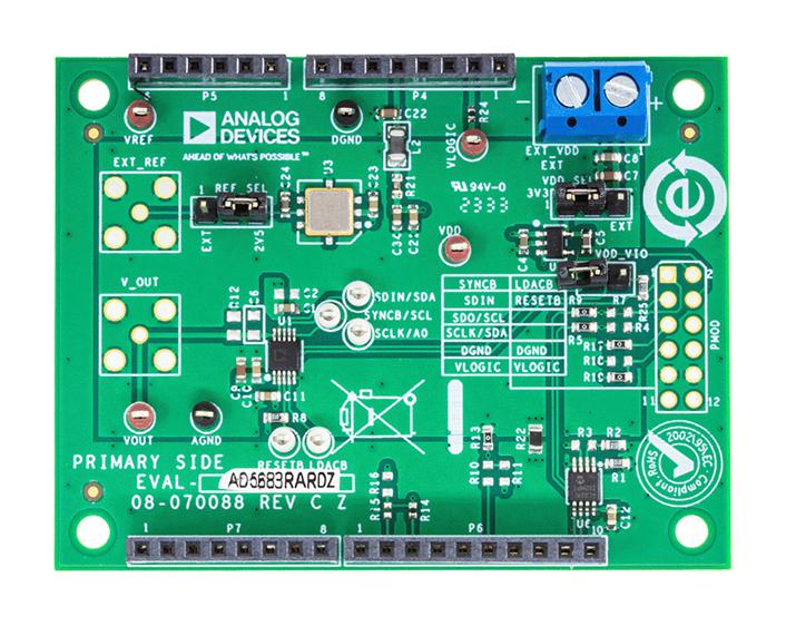 Analog Devices Eval-Ad5683Rardz Evaluation Board, Dac, 16-Bit